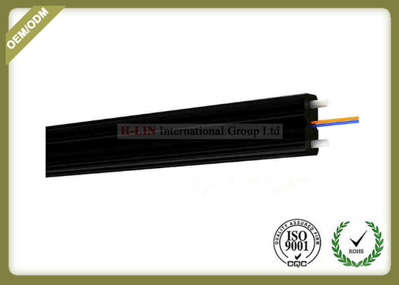 Κίνα μαύρο χρώμα μελών δύναμης καλωδίων FRP οπτικών ινών 2core FTTH με το συνδετήρα Sc προμηθευτής